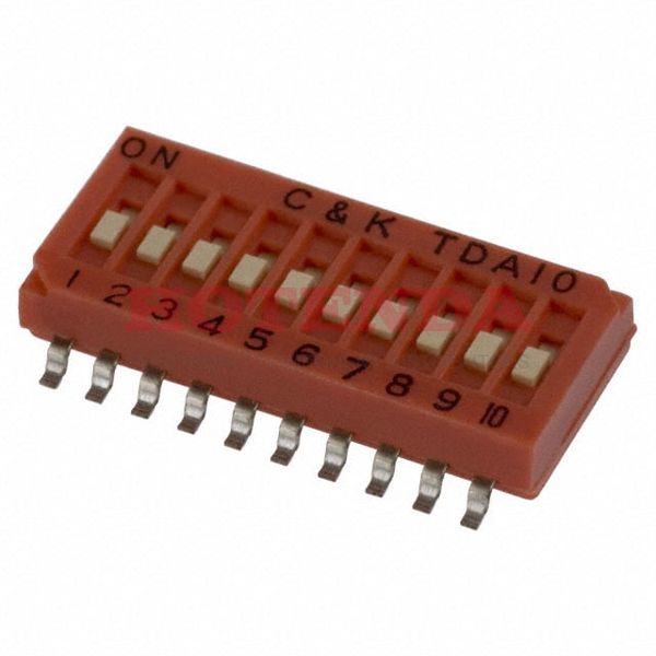 TDA10H0SK1 - SWITCH DIP 10POS HALF PITCH SMT