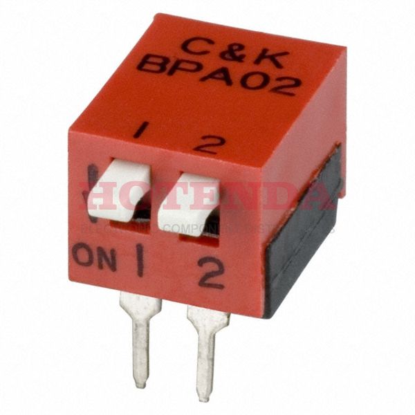BPA02K - SWITCH PIANO DIP SPST 100MA 5V