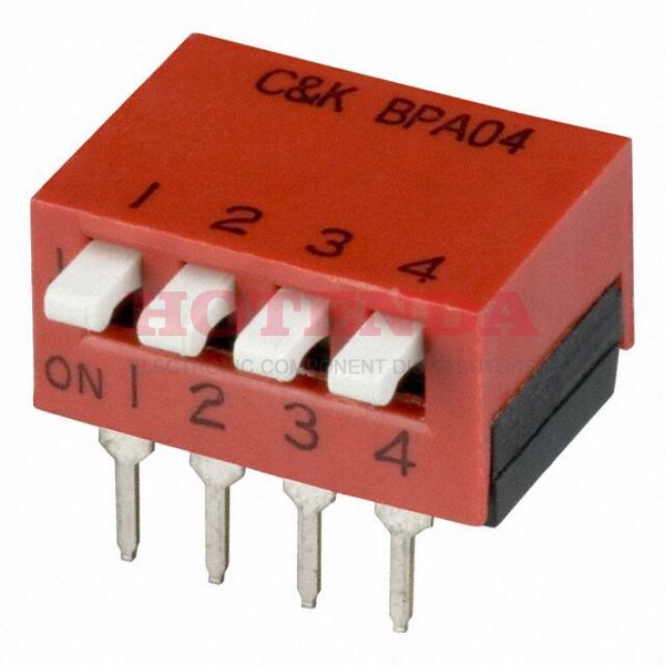 BPA04K - SWITCH PIANO DIP SPST 100MA 5V