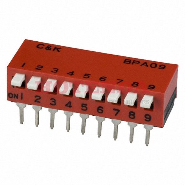 BPA09K - SWITCH PIANO DIP SPST 100MA 5V