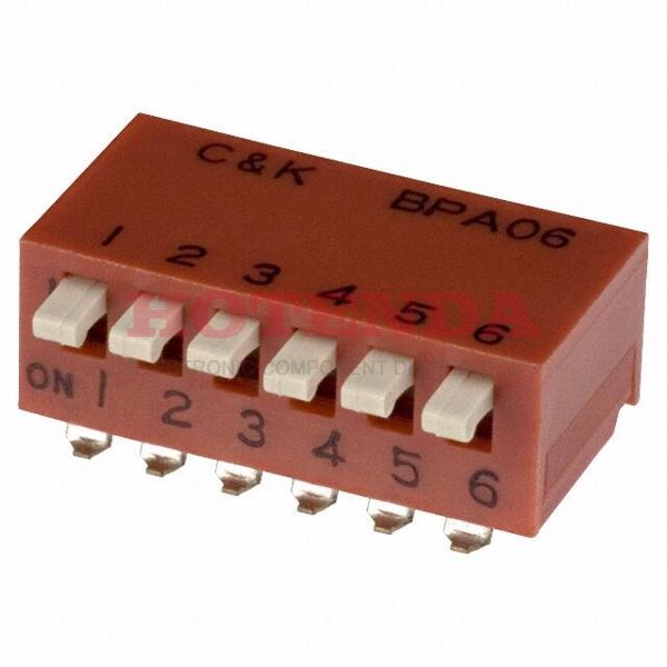 BPA06SK - SWITCH PIANO DIP SPST 100MA 5V