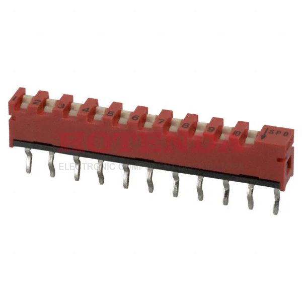 SP10B - SWITCH SIP SPST 10POS VERT UNSLD