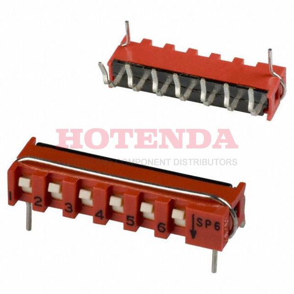 SP06AB - SWITCH SLIDE DIP SPST 10MA 20V