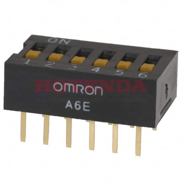 A6E-5104 - SWITCH SLIDE DIP SPST 25MA 24V
