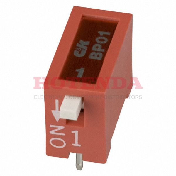 BP01YE - SWITCH SLIDE DIP SPST 100MA 5V