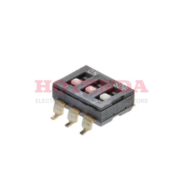SDB03H0SBD - DIP 2P FLUSH ACT. GOLD CONTACT.