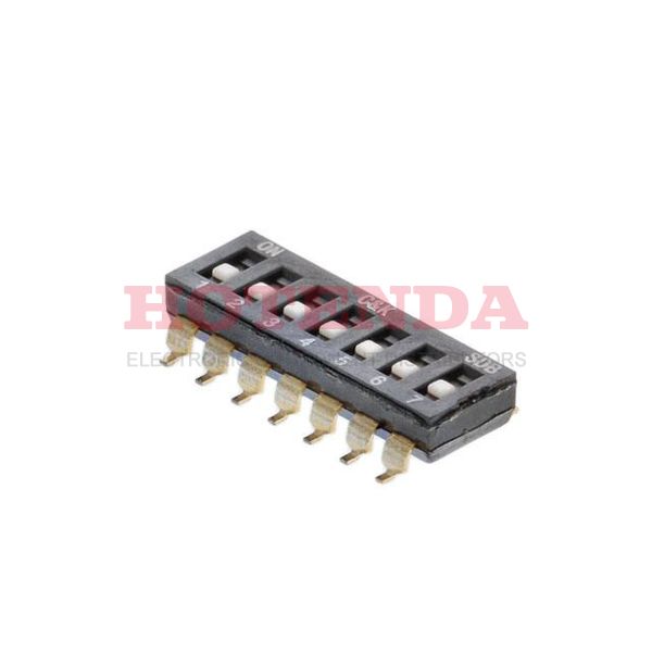 SDB07H0SBD - DIP 7P FLUSH ACT. GOLD CONTACT.