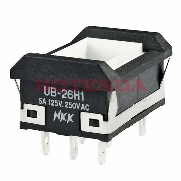 UB26NBKW015F - SWITCH PUSHBUTTON DPDT 5A 125V