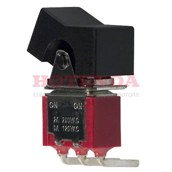 300SP1J1BLKM6QE - SWITCH ROCKER SPDT 5A 120V