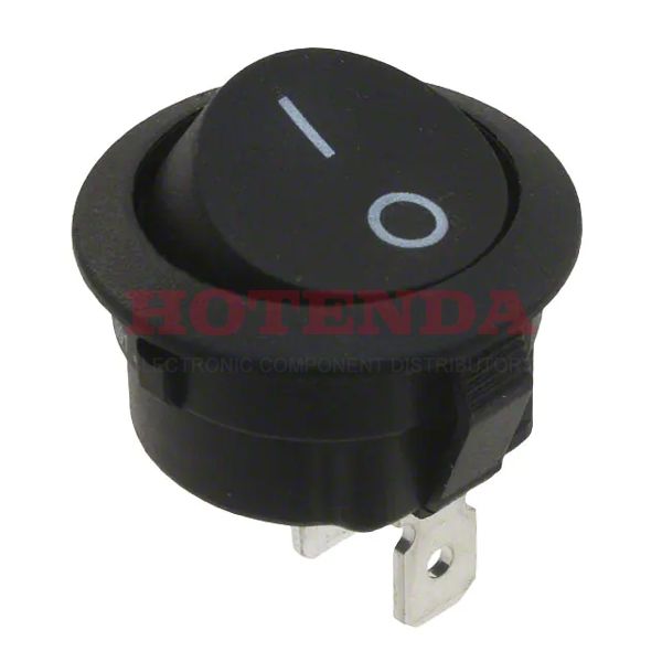 RR3112ABLKBLKNFF0 - SWITCH ROCKER SPST 16A 125V