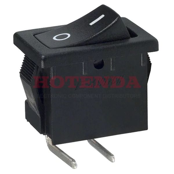 R1966ABLKBLKFR - SWITCH ROCKER SPST 15A 125V