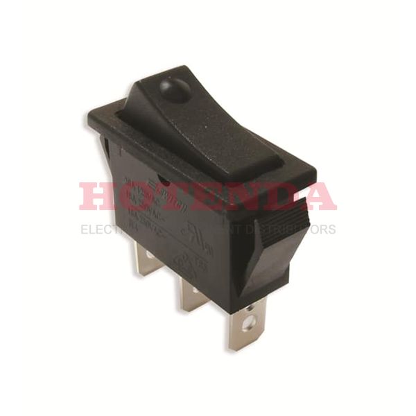 R4DBLKBLKEF0 - Rocker Switches SPDT ON-OFF-ON 20A UNMARKED