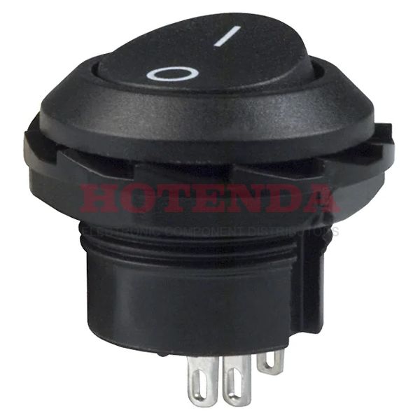 RR3130CBLKBLKFS - SWITCH ROCKER SPDT 10A 125V
