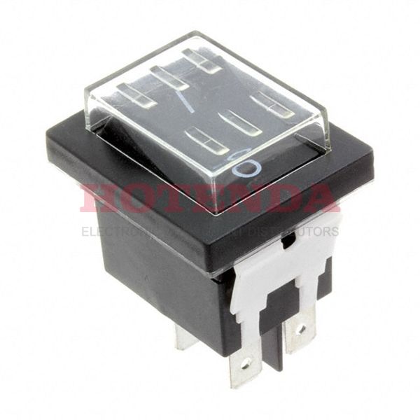 WB24ED1121-ACC-KF05 - E-SWITCH WB24ED1121-ACC-KF05 SWITCH, ROCKER, DPST, 20A, 125V