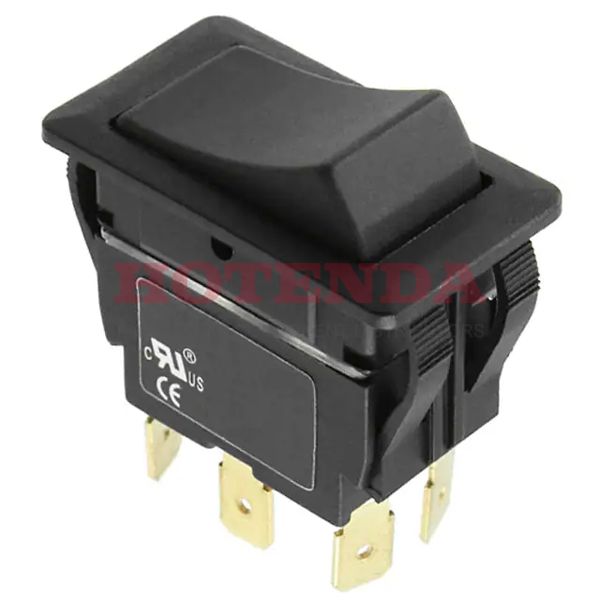 RVW4GD1100 - SWITCH ROCKER DPDT 20A 125V