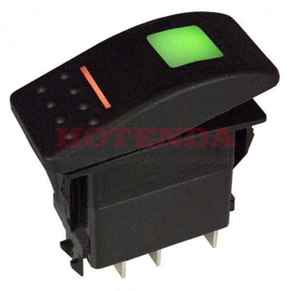 V2D2GHNB-AAC00-000 - SWITCH ROCKER SPST-NO 20A 12V