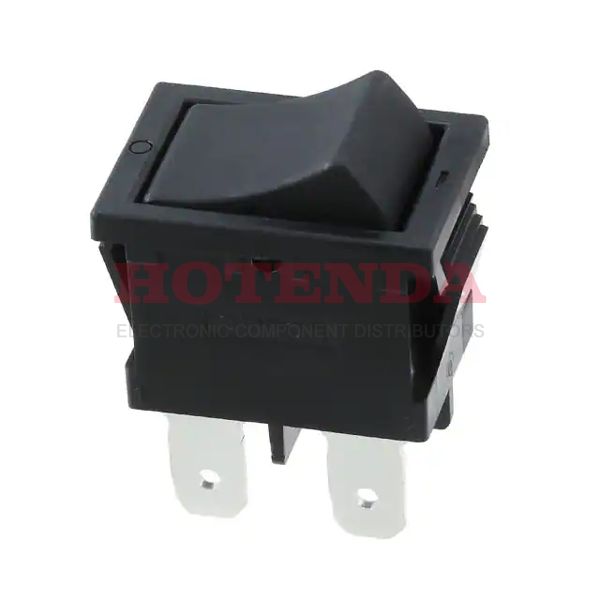 A8L-11-15N1 - OMRON ELECTRONIC COMPONENTS A8L-11-15N1 Rocker Switch, Non Illuminated, SPST, Black, Panel, 10 A
