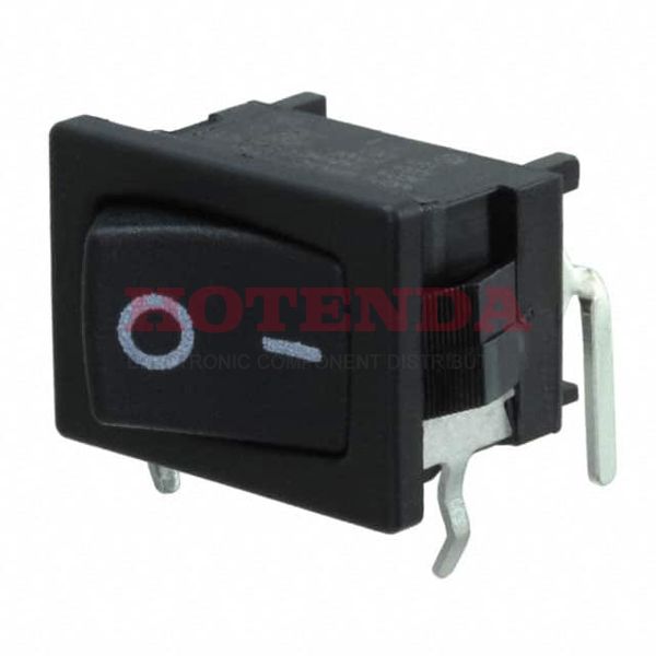 D501J12S2APQA - Switch Rocker ON None ON SPDT PC Pins Curved Rocker 10A 250VAC 30VDC