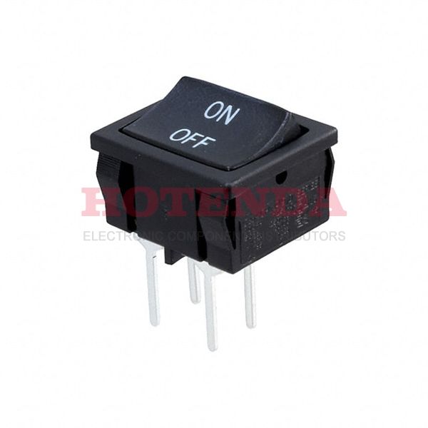 D602J12S206DQA - SWITCH ROCKER DPST 10A 125V