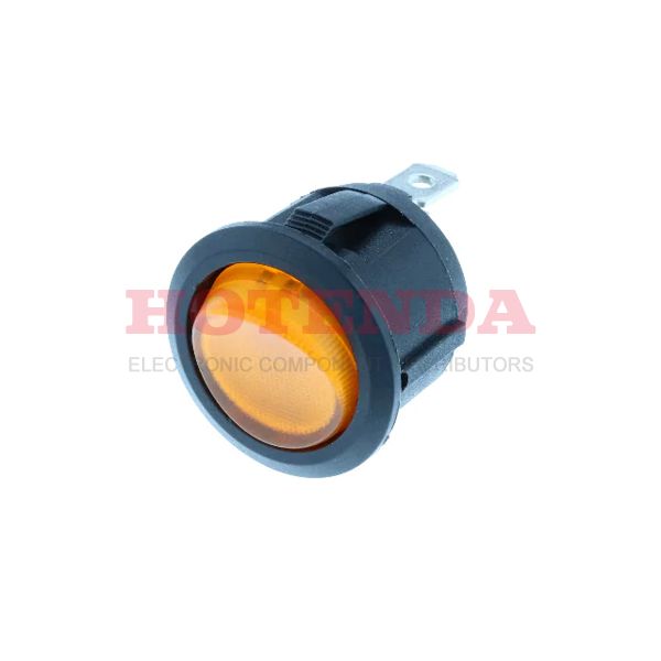 RA1-1A-DC-2-AL - ROUND ROCKER SP OFF-ON LED DC