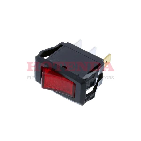 RG1-1A-DC-1-R - MID-SIZE ROCKER SPST OFF-ON