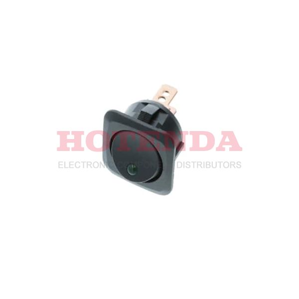 RC-1A-DC-1-GL - SNAP-IN SPST OFF-ON GREEN LED