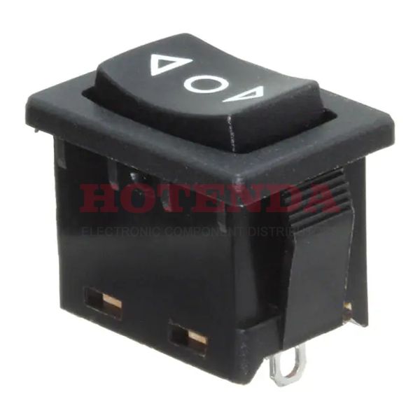 R1966IBLKBLKHS - Rocker Switches ROCKER SW SPDT BLK SOLDER LUGS