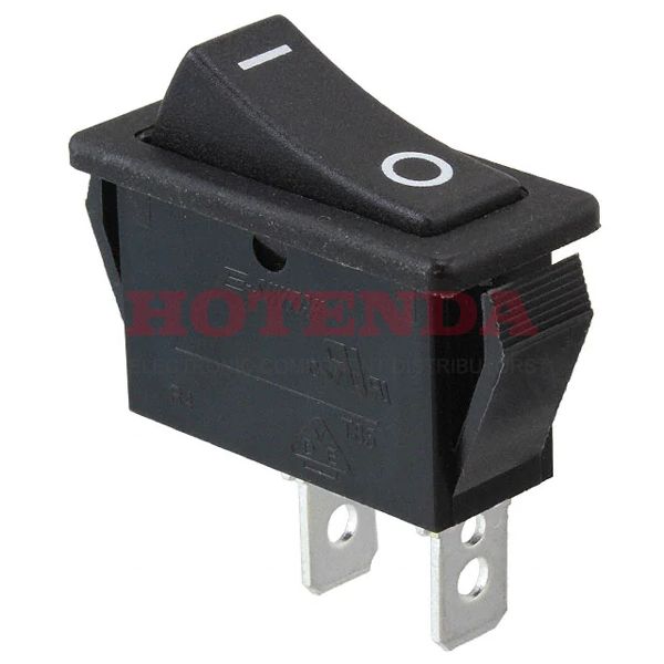 R4FBLKBLKGF0 - Rocker Switches 15A 250V SPST Off-(On) No Lamp