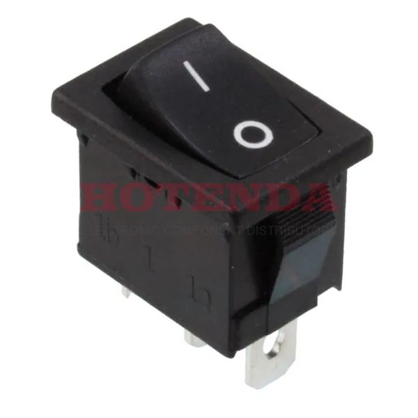 R1966CBLKBLKFF - Rocker Switches 15A 125VAC SPDT On-On