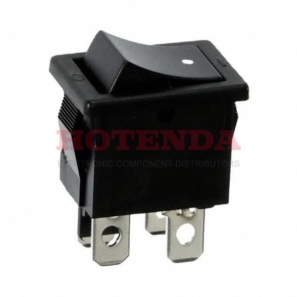 R1973BBLKBLKAF0 - Rocker Switches 9A 125VAC DPST Faston
