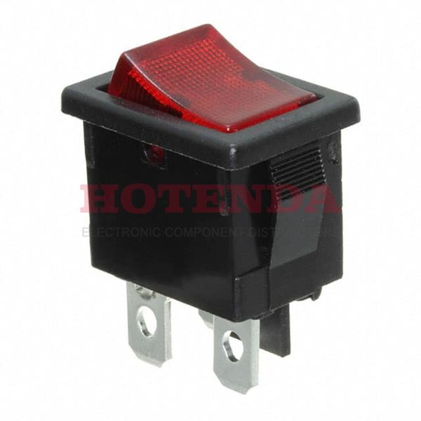 R1973ABLKRILEF1 - Rocker Switches 9A 125VAC SPST Faston