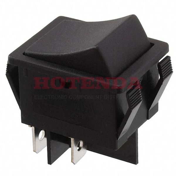 R5FBLKBLKEF0 - Rocker Switches 15A 250V DPST Off-(On)No Lamp