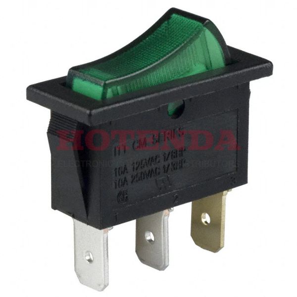 CM102J3GS205QA7 - SWITCH ROCKER SPST 16A 125V