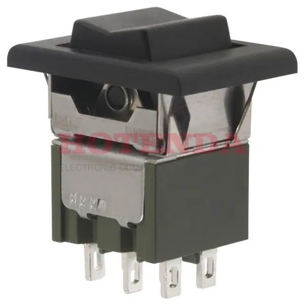 M2029TJW01-FA-1A - Rocker Switches ON-OFF(ON)SNP-IN .45 BLK RKR/BZL SLDR LUG