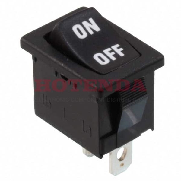 R1966FBLKBLKIF - Rocker Switches SPST OFF-(ON) NON-ILLUM