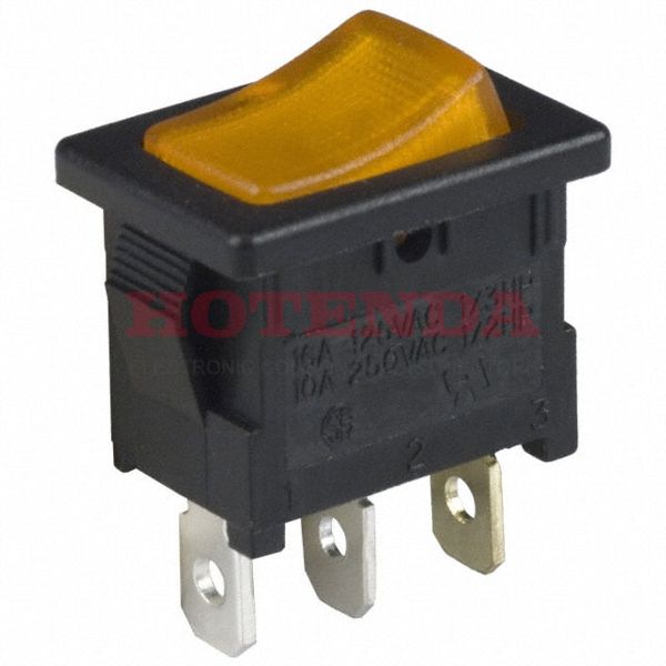 DA102J3AS215QF8 - SWITCH ROCKER SPST 16A 125V