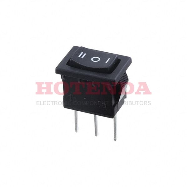R1966DBLKBLKBP - Rocker Switches 15A 125VAC SPDT On-Off-On