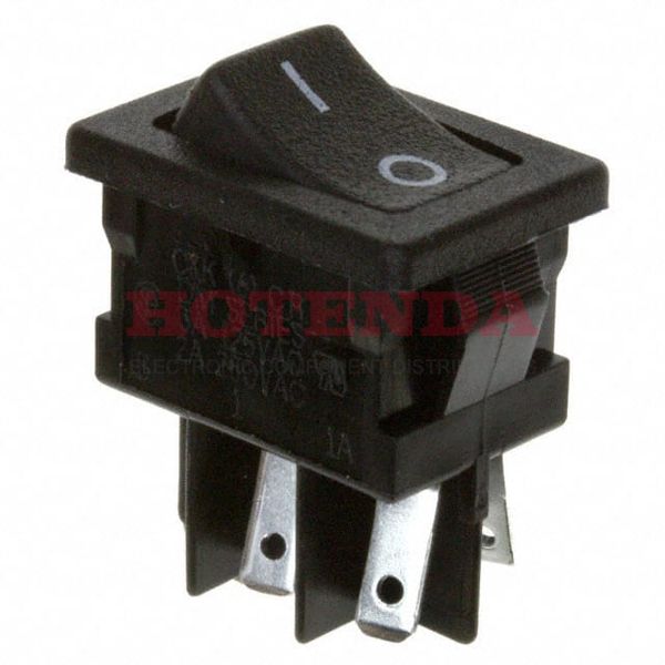 DM22J12S205PQ - SWITCH ROCKER DPST 3A 125V