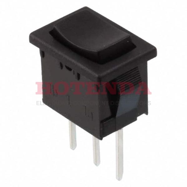 R1966DBLKBLKEP - Rocker Switches 15A 125VAC SPDT On-Off-On