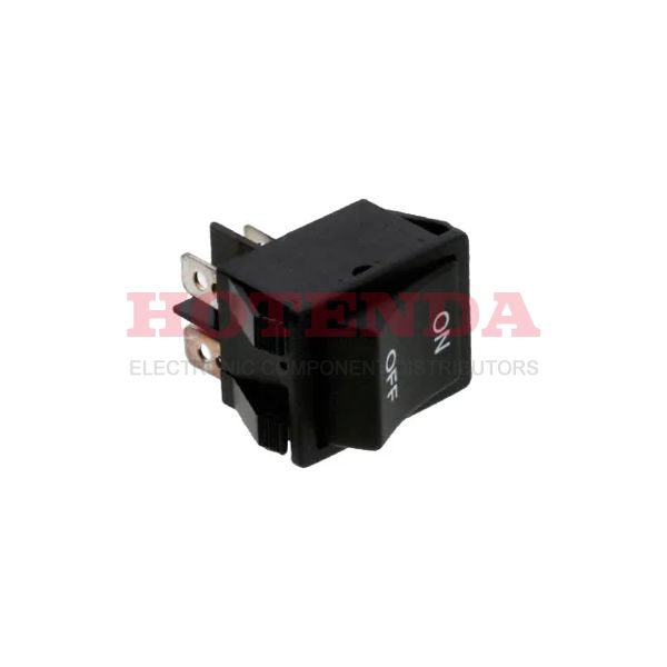 R5ABLKBLKIF0 - Rocker Switches 15A 250V DPST On-OffNo Lamp