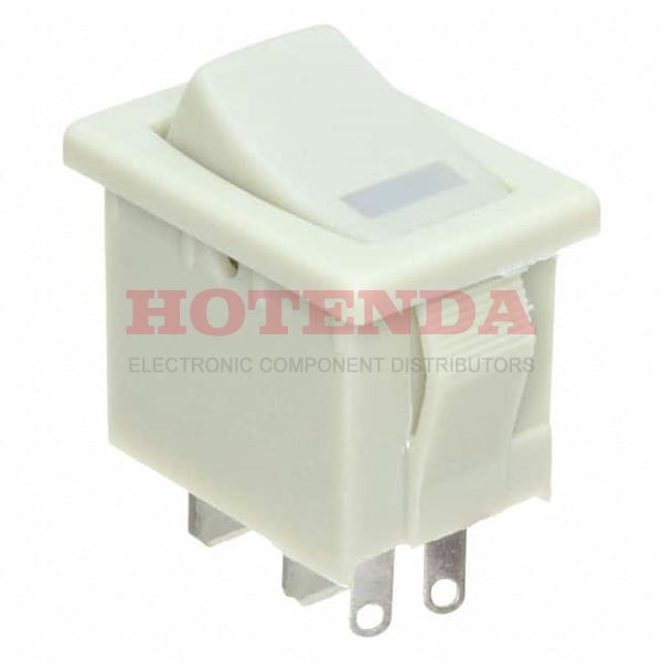R1966AGRYGRYEFGRN - Illuminated Rocker Switches SPST 15A GRN