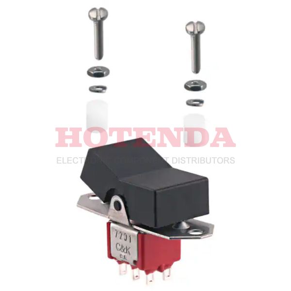 7201J3ZQE2 - SWITCH ROCKER DPDT 5A 120V