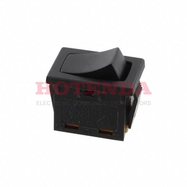 R1966FBLKBLKES - Rocker Switches SPST OFF(ON)QC 15A