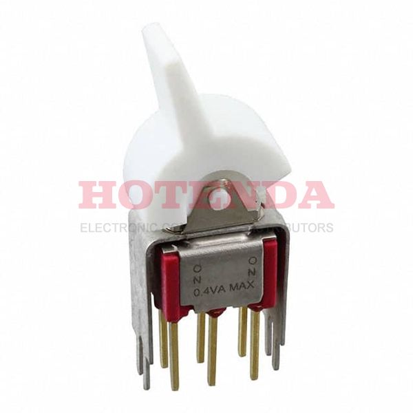 7201J2V4BE1 - Switch Rocker ON None ON DPDT PC Pins Lever 20VAC 20VDC 0.4VA