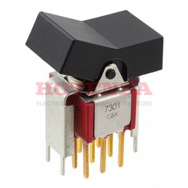 7301J3V7GE2 - SWITCH ROCKER 3PDT 5A 120V