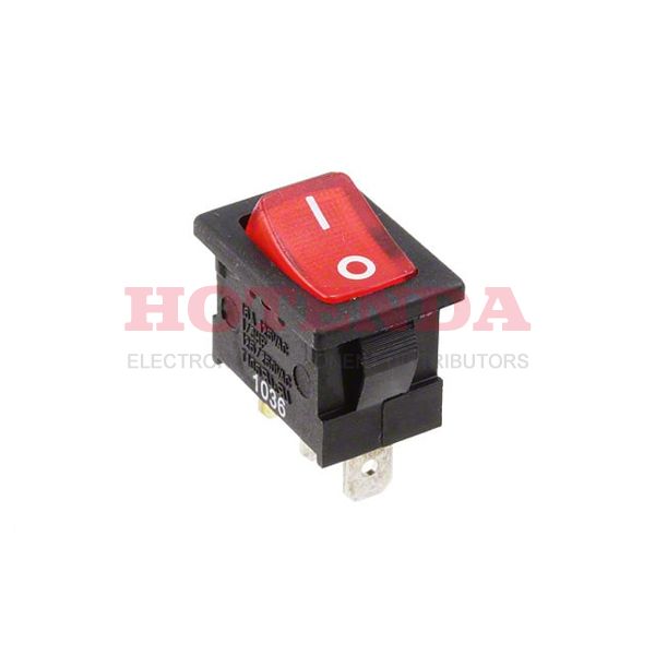 RA111C1021-116 - Illuminated Rocker Switches 16A 125VAC 4.8mm Tab Off-On