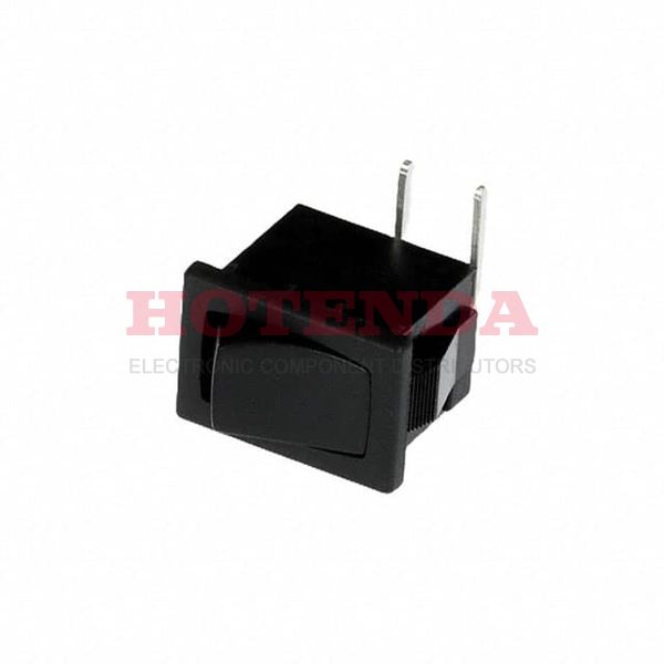 R1966ABLKBLKER - Rocker Switches 15A 125VAC SPST On-Off