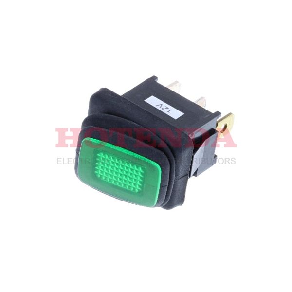 RF3-1A-DC-2-GL - MINI SPST OFF-ON LED- IP65 DC