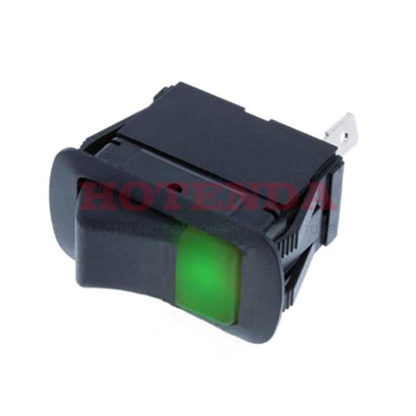 SRB2-1A-DC-1-GNL - SPST OFF-ON GREEN BULB - IP56