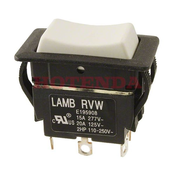 RVW56D1200 - Rocker Switches 20A 125VAC Solder On-Off-On2 Pole